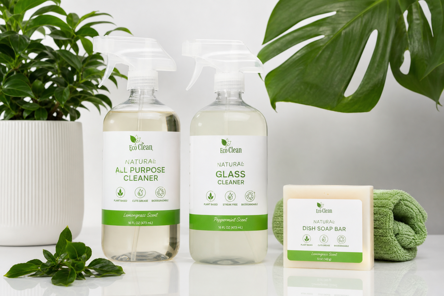 Produits d'entretien naturels biodégradables — certifiés eco