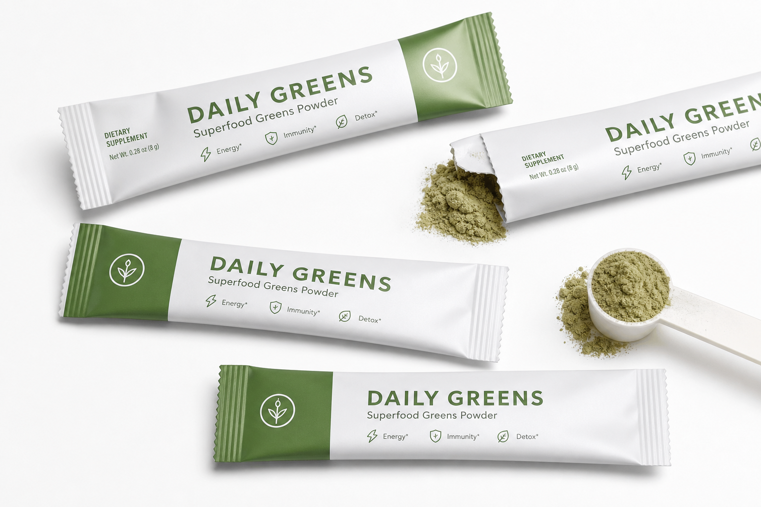 Sticks sachets poudre — compléments alimentaires format nomade